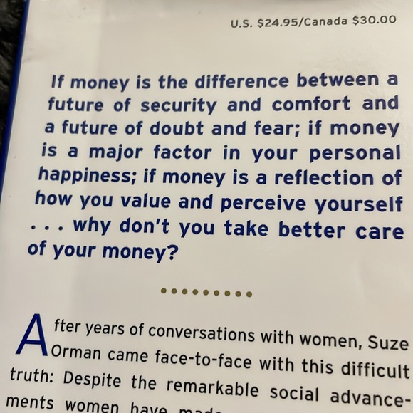 Suze Orman WOMEN & MONEY book - Picture 3 of 5